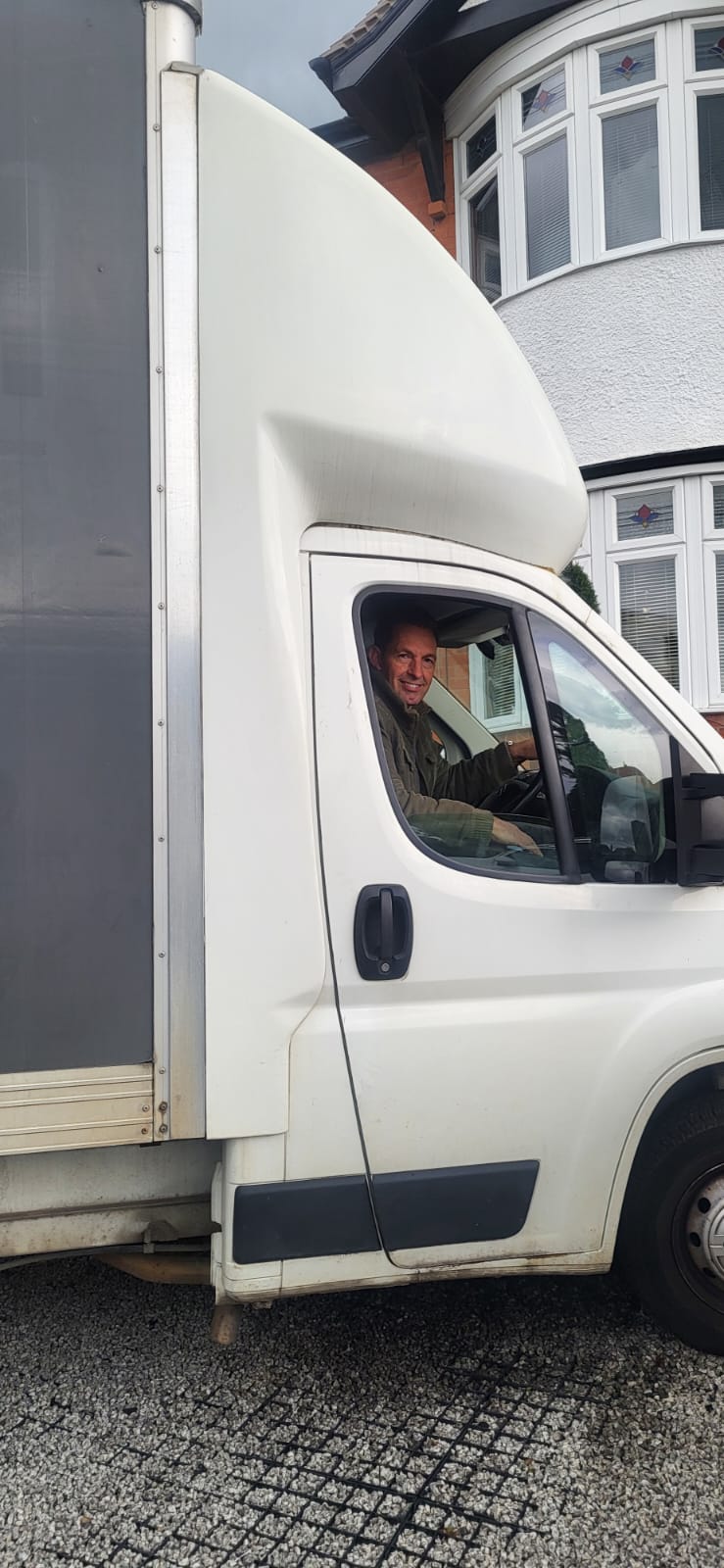 Mark with his man and van removal vehicle